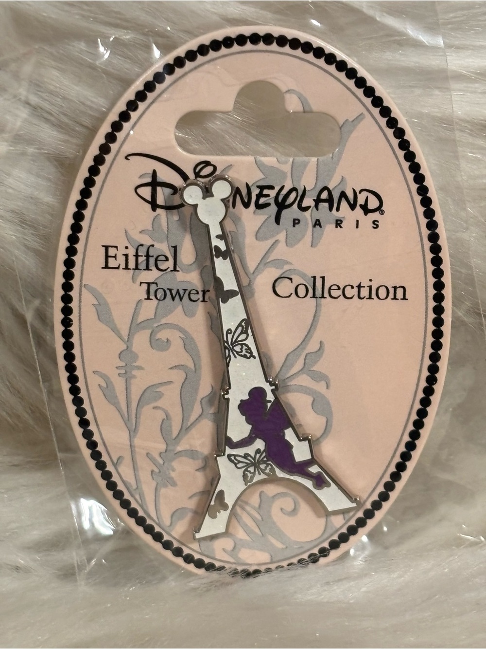 Trading Pin - Disney Disneyland Park - Tinkerbell Eiffel Tower Paris Tinker Bell